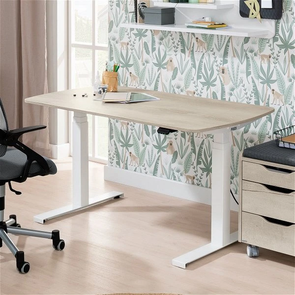 Paidi E-lion 1 Schreibtisch Eiche-Nautik-Nachbildung / Weiß 130 X 75 Cm 5 Paidi E-lion 1 Schreibtisch Eiche-Nautik-Nachbildung / Weiß 130 X 75 Cm – Bild 3