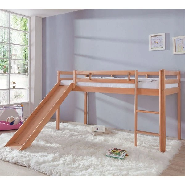 Relita TOBY Spielbett Buche Massiv Natur Mit Rutsche - Frachtfrei 4 Relita TOBY Spielbett Buche Massiv Natur Mit Rutsche - Frachtfrei – Bild 2