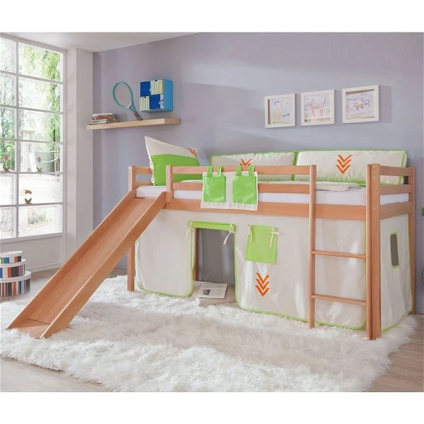 Relita TOBY Spielbett Buche Massiv Natur Mit Rutsche - Frachtfrei 3 Relita TOBY Spielbett Buche Massiv Natur Mit Rutsche - Frachtfrei