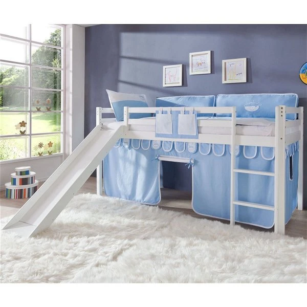 Relita TOBY Spielbett Buche Massiv Weiß Mit Rutsche - Frachtfrei 3 Relita TOBY Spielbett Buche Massiv Weiß Mit Rutsche - Frachtfrei