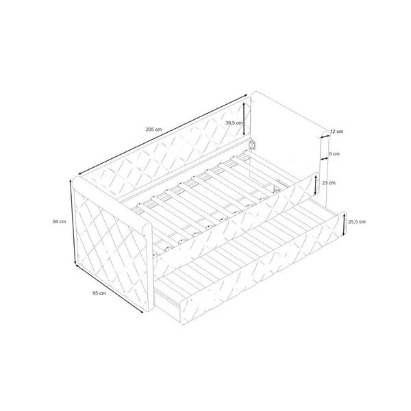 Nature Kid Vilena Sofabett Velour Grau 90 X 200 Cm Mit Gästebett 8 Nature Kid Vilena Sofabett Velour Grau 90 X 200 Cm Mit Gästebett – Bild 6
