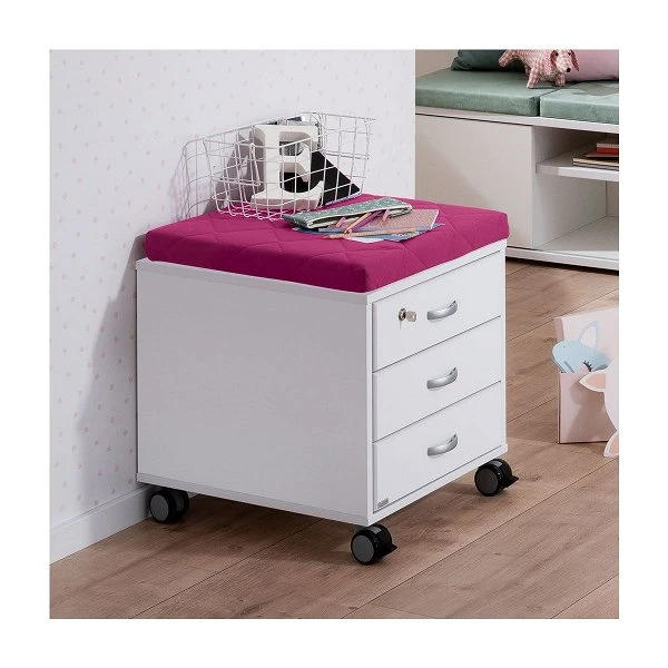 Paidi Rollcontainer 3S Kreideweiß Für Marco - 3 Schubkästen 3 Paidi Rollcontainer 3S Kreideweiß Für Marco - 3 Schubkästen