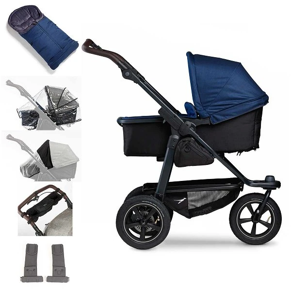 Tfk Mono 2 Kombi Kinderwagen Marine Luftrad-Set Bundle Mit Cupholder 3 Tfk Mono 2 Kombi Kinderwagen Marine Luftrad-Set Bundle Mit Cupholder