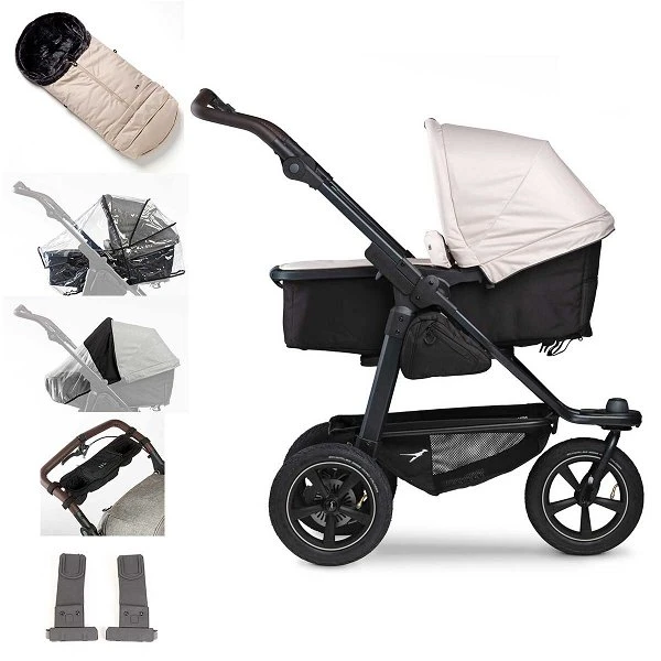 Tfk Mono 2 Kombi Kinderwagen Sand Luftrad-Set Bundle Mit Cupholder 3 Tfk Mono 2 Kombi Kinderwagen Sand Luftrad-Set Bundle Mit Cupholder
