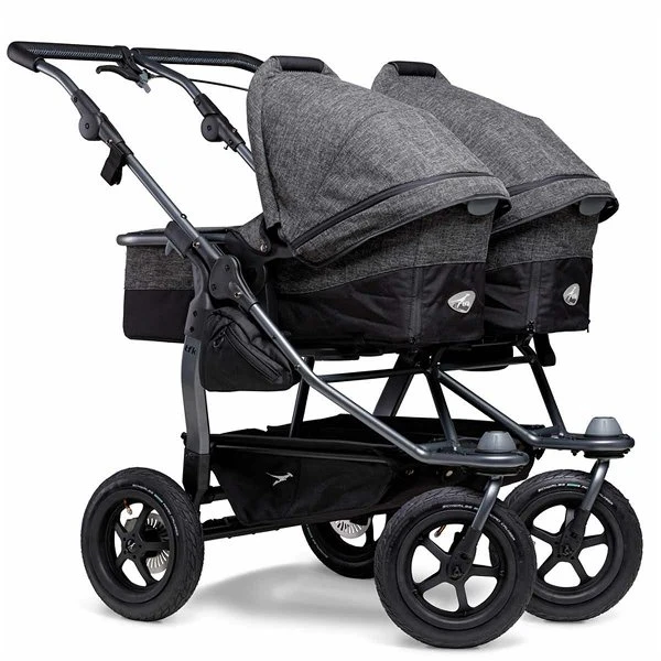Tfk Duo Kombi Kinderwagen Premium Anthrazit Zwillingswagen Mit Luftrad-Set 3 Tfk Duo Kombi Kinderwagen Premium Anthrazit Zwillingswagen Mit Luftrad-Set