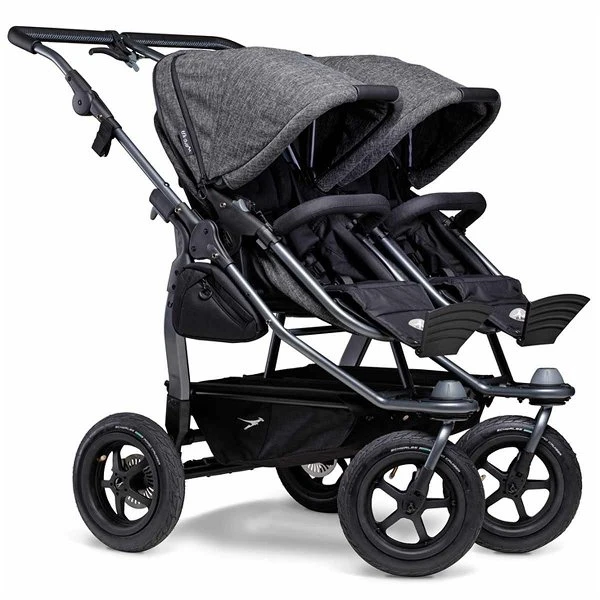 Tfk Duo Kombi Kinderwagen Premium Anthrazit Zwillingswagen Mit Luftrad-Set 4 Tfk Duo Kombi Kinderwagen Premium Anthrazit Zwillingswagen Mit Luftrad-Set – Bild 2