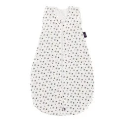Träumeland Sommerschlafsack Liebmich Tencel Weiß Mit Grauen Sternen