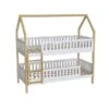 Nature Kid Lilly Etagenbett Kiefer Weiß / Natur Liegefläche 90 X 200 Cm -Kinder Geschäft salerno etagenbett wei natur