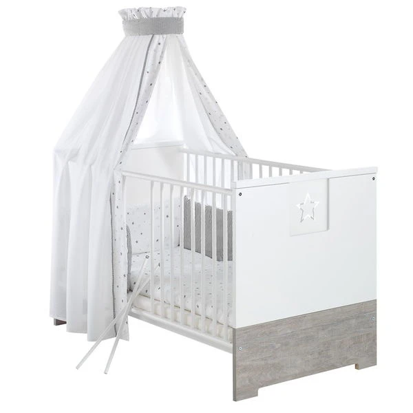 Schardt Eco Star Kombi-Kinderbett 70x140 Cm Driftwood/Weiß 8 Schardt Eco Star Kombi-Kinderbett 70x140 Cm Driftwood/Weiß – Bild 6