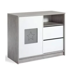 Schardt Eco Star Wickelkommode Weiß/Driftwood 1 Schiebetür, 2 Schubkästen - Mit Wickelaufsatz 9 Schardt Eco Star Wickelkommode Weiß/Driftwood 1 Schiebetür, 2 Schubkästen - Mit Wickelaufsatz -Kinder Geschäft schardt eco star wickelkommode ohne aufsatz gr 1