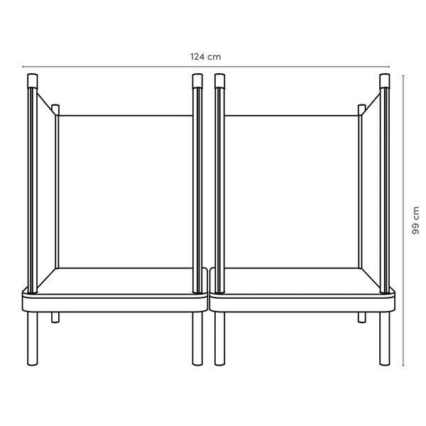 Timkid Sila Couch Klein Petrol/orange Kissen Petrol/rot 5 Timkid Sila Couch Klein Petrol/orange Kissen Petrol/rot – Bild 3