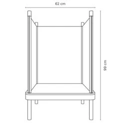 Timkid Sila Sessel Orange Kissen Orange -Kinder Geschäft sila sessel technische zeichnung 2 1 1