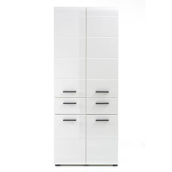 Trendteam Skin Hochschrank Breit Weiß Hochglanz 3 Trendteam Skin Hochschrank Breit Weiß Hochglanz