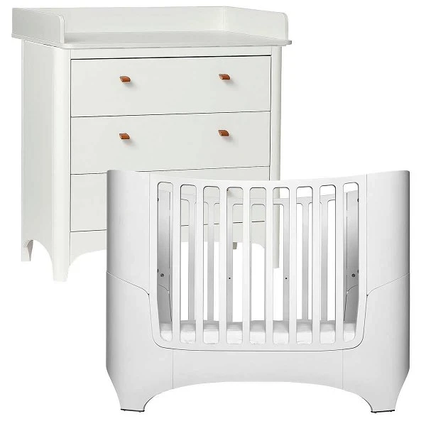 Leander Classic Kinderzimmer Sparset Weiß Mit Babybett, Kommode Und Wickelaufsatz 3 Leander Classic Kinderzimmer Sparset Weiß Mit Babybett, Kommode Und Wickelaufsatz