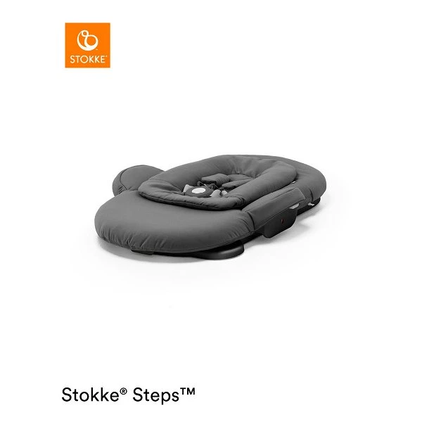 Stokke® Steps™ Bouncer Herringbone Grey Gestell Schwarz 4 Stokke® Steps™ Bouncer Herringbone Grey Gestell Schwarz – Bild 2