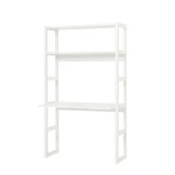 Hoppekids Storey Regal 1-teilig Weiß 100 Cm Breite, Mit 2 Regalbrettern & Tischplatte