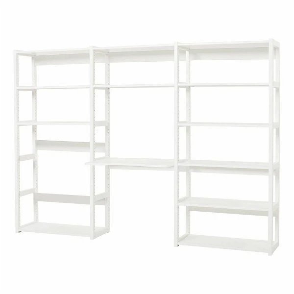 Hoppekids Storey Regal 3-teilig Weiß 3x80 Cm, 12 Böden, 1 Tisch 80 Cm 3 Hoppekids Storey Regal 3-teilig Weiß 3x80 Cm, 12 Böden, 1 Tisch 80 Cm