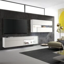 Hülsta Tetrim Wohnwand 2 - Lack-Ausführung Lowboard & Hängeelement 10 Hülsta Tetrim Wohnwand 2 - Lack-Ausführung Lowboard & Hängeelement -Kinder Geschäft tetrim kombi 2