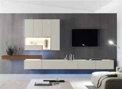 Hülsta Tetrim Wohnwand 4 - Lack-Ausführung Lowboard & Hängeelement 11 Hülsta Tetrim Wohnwand 4 - Lack-Ausführung Lowboard & Hängeelement -Kinder Geschäft tetrim kombi 4