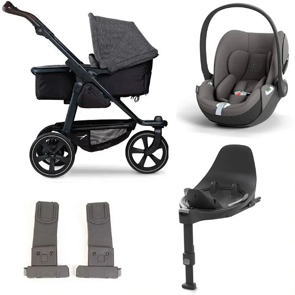 Tfk Mono 2 Kinderwagen Bundle Premium Anthrazit Luftkammer CYBEX Cloud T I-Size + Base + Adapter 3 Tfk Mono 2 Kinderwagen Bundle Premium Anthrazit Luftkammer CYBEX Cloud T I-Size + Base + Adapter