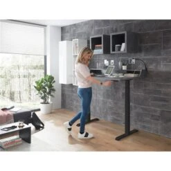 Mäusbacher Big System Office Set 8 8-teilig | Höhenverstellbarer Tisch | Graphit