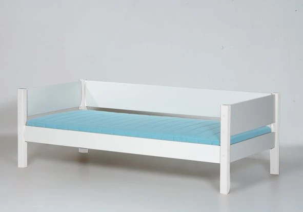 Manis-h Einzelbett TOR 90x200 Cm Pfosten Buche Incl. Sicherung & Lattenrost - 20 Farben Wählbar 4 Manis-h Einzelbett TOR 90x200 Cm Pfosten Buche Incl. Sicherung & Lattenrost - 20 Farben Wählbar – Bild 2