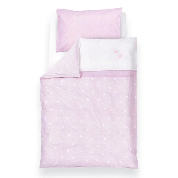 Träumeland Krone Rosa Bettwäsche 80x80 3 Träumeland Krone Rosa Bettwäsche 80x80