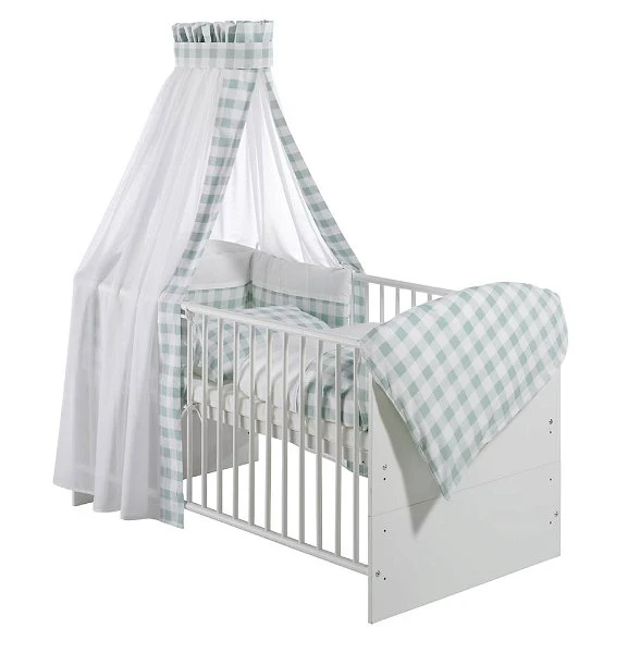 Schardt Vichy Mint Bettset 4- Teilig Mit Bettwäsche, Himmel Und Nestchen 3 Schardt Vichy Mint Bettset 4- Teilig Mit Bettwäsche, Himmel Und Nestchen