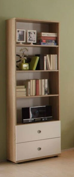 Ticaa Vicky Jugendzimmer 4-teilig Sonoma-Weiß Mit 3-türigem Kleiderschrank 9 Ticaa Vicky Jugendzimmer 4-teilig Sonoma-Weiß Mit 3-türigem Kleiderschrank -Kinder Geschäft vicky sonoma regal 2