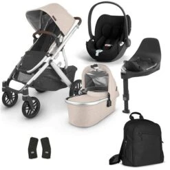 UPPAbaby Vista V2 Bundle Declan Oat Melange & Cybex Cloud T, Base T, Wickelrucksack 11 UPPAbaby Vista V2 Bundle Declan Oat Melange & Cybex Cloud T, Base T, Wickelrucksack -Kinder Geschäft vista v2 bundle declan oat neu