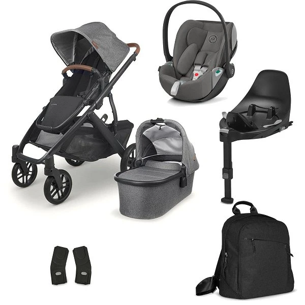 UPPAbaby Vista V2 Bundle Greyson Charcoal Melange & Cybex Cloud Z2, BaseZ2, Wickelrucksack 7 UPPAbaby Vista V2 Bundle Greyson Charcoal Melange & Cybex Cloud Z2, BaseZ2, Wickelrucksack – Bild 5