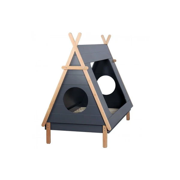 Nature Kid Ponca Tipibett Grau (ohne Bettschublade) Liegefläche 90 X 200 Cm 4 Nature Kid Ponca Tipibett Grau (ohne Bettschublade) Liegefläche 90 X 200 Cm – Bild 2