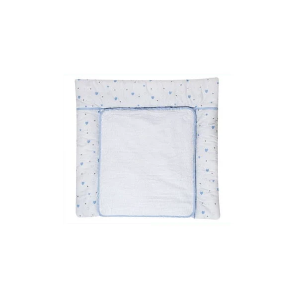 Schardt Wickelauflage Herzchen Hellblau 80x75 Cm - Inkl. Abnehmbarem Frotteebezug 4 Schardt Wickelauflage Herzchen Hellblau 80x75 Cm - Inkl. Abnehmbarem Frotteebezug – Bild 2