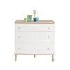 Paidi Ylvie Kommode Schmal 3 Schubkästen Kreideweiß/Birke-Nachbildung - Front Wählbar -Kinder Geschäft ylvie kommode schmal 1155511 gr 4