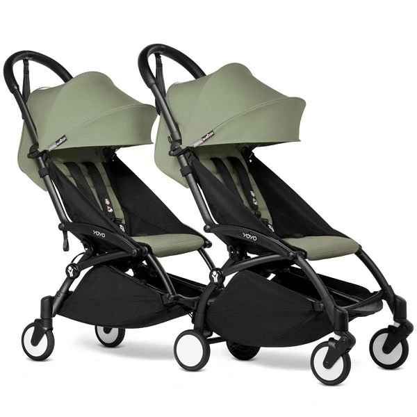 BABYZEN™ YOYO² Doppelbuggy Olive Gestell Black 3 BABYZEN™ YOYO² Doppelbuggy Olive Gestell Black
