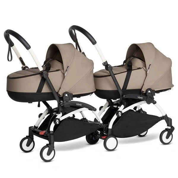 BABYZEN™ YOYO² Zwillingskinderwagen Taupe Gestell White 3 BABYZEN™ YOYO² Zwillingskinderwagen Taupe Gestell White