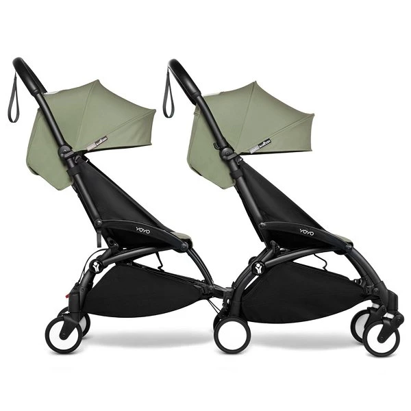 BABYZEN™ YOYO² Doppelbuggy Olive Gestell Black 4 BABYZEN™ YOYO² Doppelbuggy Olive Gestell Black – Bild 2