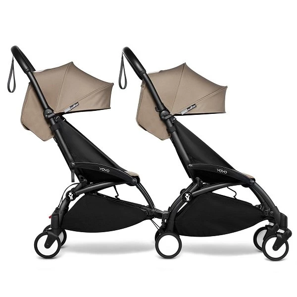BABYZEN™ YOYO² Doppelbuggy Taupe Gestell Black 4 BABYZEN™ YOYO² Doppelbuggy Taupe Gestell Black – Bild 2