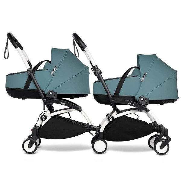 BABYZEN™ YOYO² Zwillingskinderwagen Aqua Gestell White 4 BABYZEN™ YOYO² Zwillingskinderwagen Aqua Gestell White – Bild 2