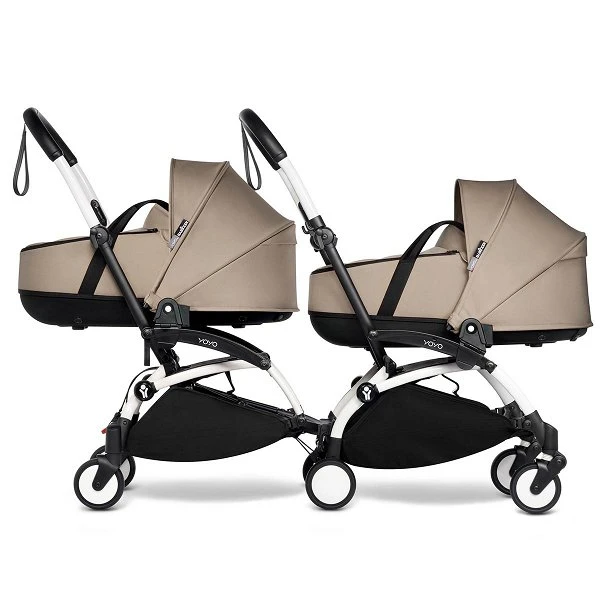 BABYZEN™ YOYO² Zwillingskinderwagen Taupe Gestell White 4 BABYZEN™ YOYO² Zwillingskinderwagen Taupe Gestell White – Bild 2